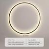 Black Modern Circular LED Wall Lamp Home Designer Home Decor Circle Nordic Wall Light Lustre Living Room Bedroom Wall Sconces