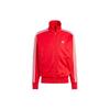 Originals Three-Stripe Logo Print Zip-Up Long Sleeve Jacket Men Jacket Crimson IJ7060