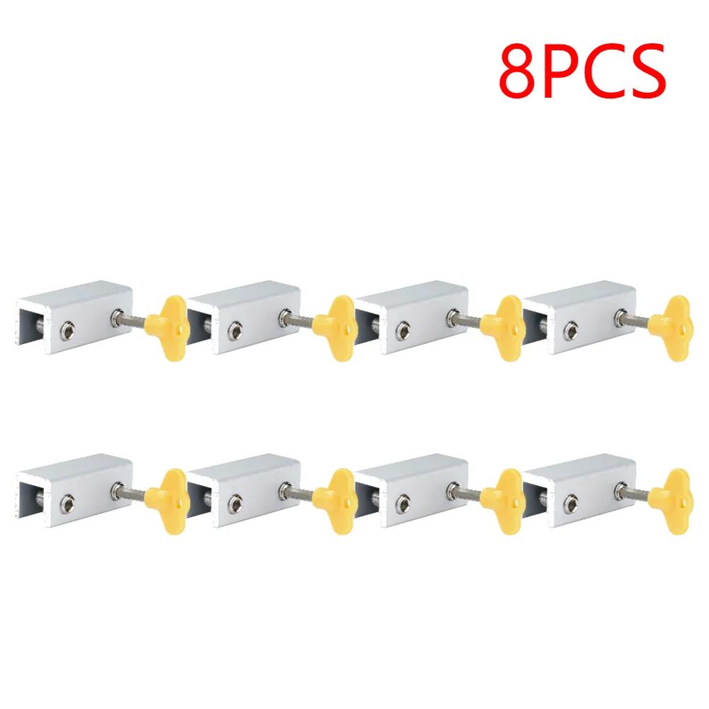 Aluminum Alloy Security Window Lock Stopper Sliding Window Anti-theft Lock Window Sliding Door Baby Kids Child Safety Doors Lock