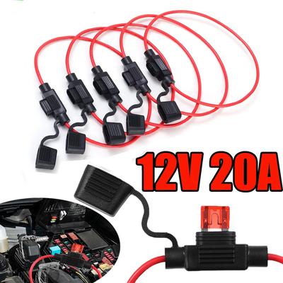 Автомобильный держатель предохранителя для 12 В 20 А встроенный предохранитель, переключатель, гнездо, схема TAP-адаптера, микростандартный предохранитель ATM, автомобильные аксессуары