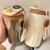 1pc,travel Cup with Temperature Display,15.22oz Stainless Steel Vacuum Cup, Portable Coffee Cup,summer and Winter Birthday Gift.