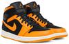 Jordan 1 Mid Black Orange Peel 554724-081