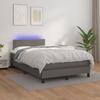 VidaXL Slatted Bed Base with Mattress and LED, Upholstered Bed, Double Bed, Adult Bed for Interior Bedroom, 3134157
