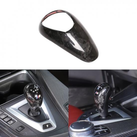 Forged Real Carbon Fiber Interior Gear Box Shift Knob Trim For BMW M3 F80 M4 F82