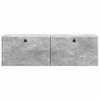 Wall Mounted TV Cabinet 98 x 31 x 30 cm Concrete Grey