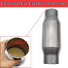 Universal 3"/7.62cm Car Catalytic Converter Exhaust Systems Muffler Length High Flow 11" Stainless Steel Car Engine Accessories