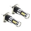 2pcs H1 12V-24V White LED Fog Driving Bulb Conversion Kit Ultra-Bright 6000k Day Running Light DRL Long Service Life