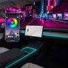 Неоновая подсветка для 21 tesla model 3 model y, RGB светодиодные ленты для интерьера, многоцветная центральная консоль с управлением через приложение