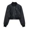 Kaslead Fashion Style Imitation Leather Pilot Jacket