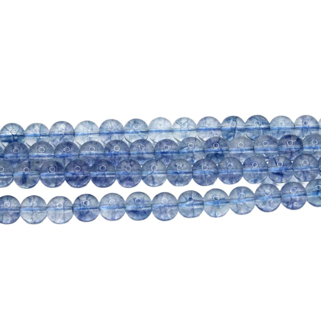 Light Blue Crackle Crystal Glass Beads for DIY Jewelry and Accessories