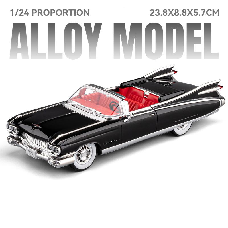 1:24 Cadillac Eldorado Biarritz 1959 Series 62 Latte Art Version Alloy Metal Diecast Model Car Decoration Desktop Display Gifts