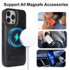 Кожаный чехол для телефона с беспроводной зарядкой для iPhone 15 Pro Max 14 Plus 13 Mini 12 11 X XS XR для Samsung Galaxy S24 Ultra S23 S23 FE S22 с откидной крышкой-держателем