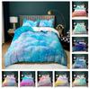 3D красочный комплект постельного белья из серии батик, разноцветное одеяло в горошек, наволочка, 2 или 3 шт., DE200 * 200, полноразмерное украшение для дома