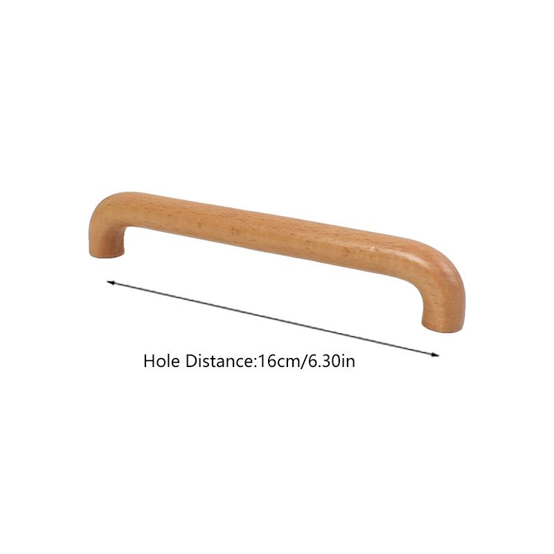 1 шт. фурнитура для шкафа, бук, натуральные ручки для ящиков, ручки для шкафов, дверные ручки для кухонных ящиков, цельное дерево
