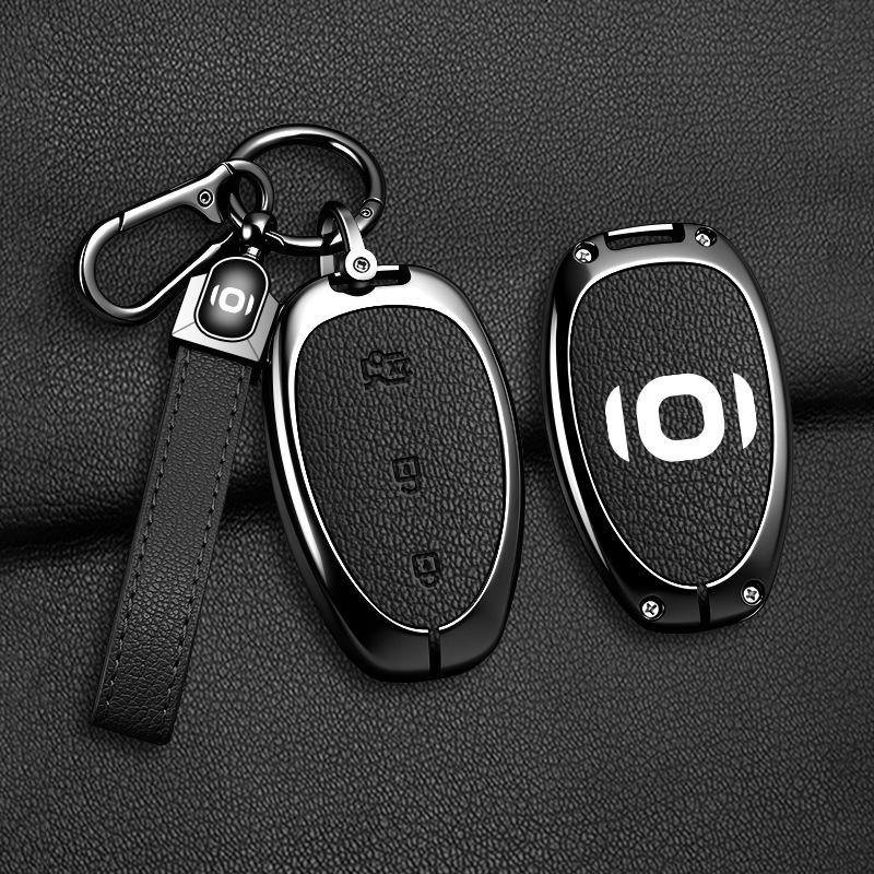 Qiyuan A07 Bluetooth Чехол-сумка для автомобильного ключа - Стильная металлическая подвесная сумка для мужчин и женщин