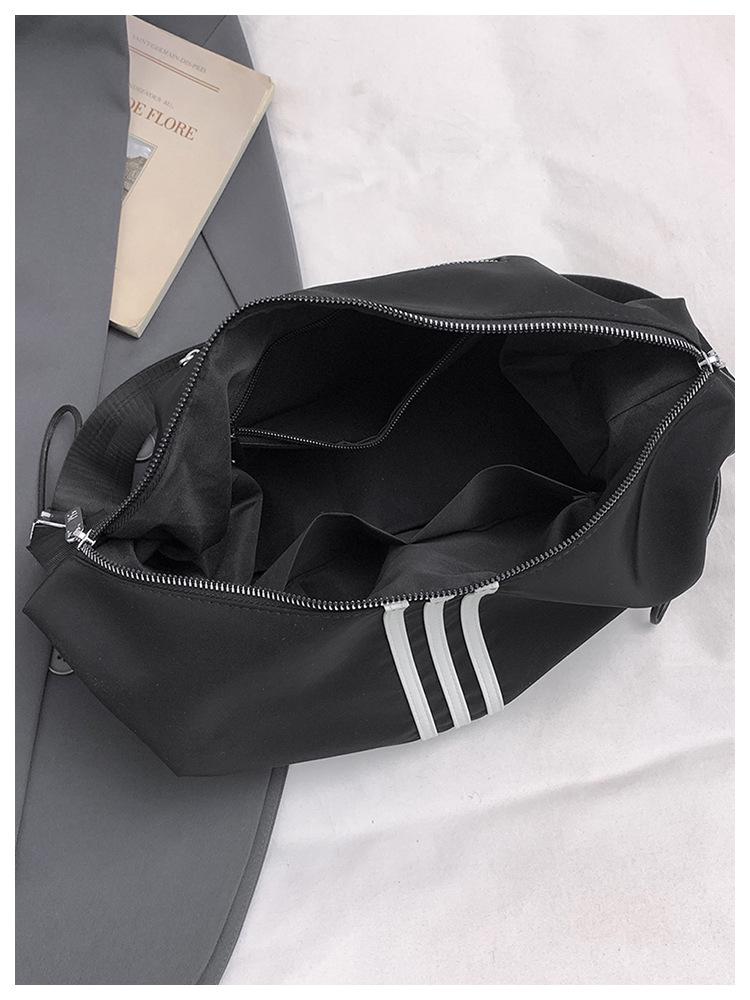 Женская полосатая сумка кроссбоди большой вместимости - Легкий, универсальный спортивный рюкзак на плечо