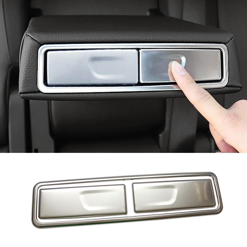 For Mercedes Benz A GLA GLB GLE GLS Class 2020 2024 2020 Car Rear Seat Armrest Water Cup Holder Button Refit Frame Cover Trim