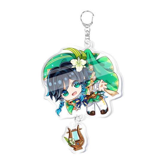 Подарочный орнамент, портативный тарталья с прозрачным узором, кулон Ганью, брелок Genshin Impact