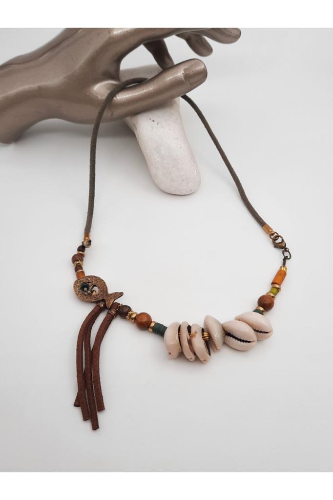 Подарок на день рождения, этническое подлинное хиппи, богемное модное ювелирное ожерелье ручной работы