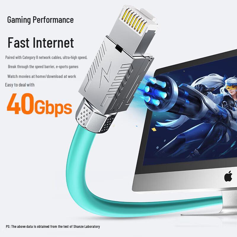 Shanze CAT8 Экранированный безвинтовой RJ45 коннектор