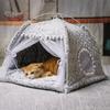 Foldable Pet  Tent Kitten Dog Cat House Semi-enclosed Pet Kennel Products Suitable For All Seasons