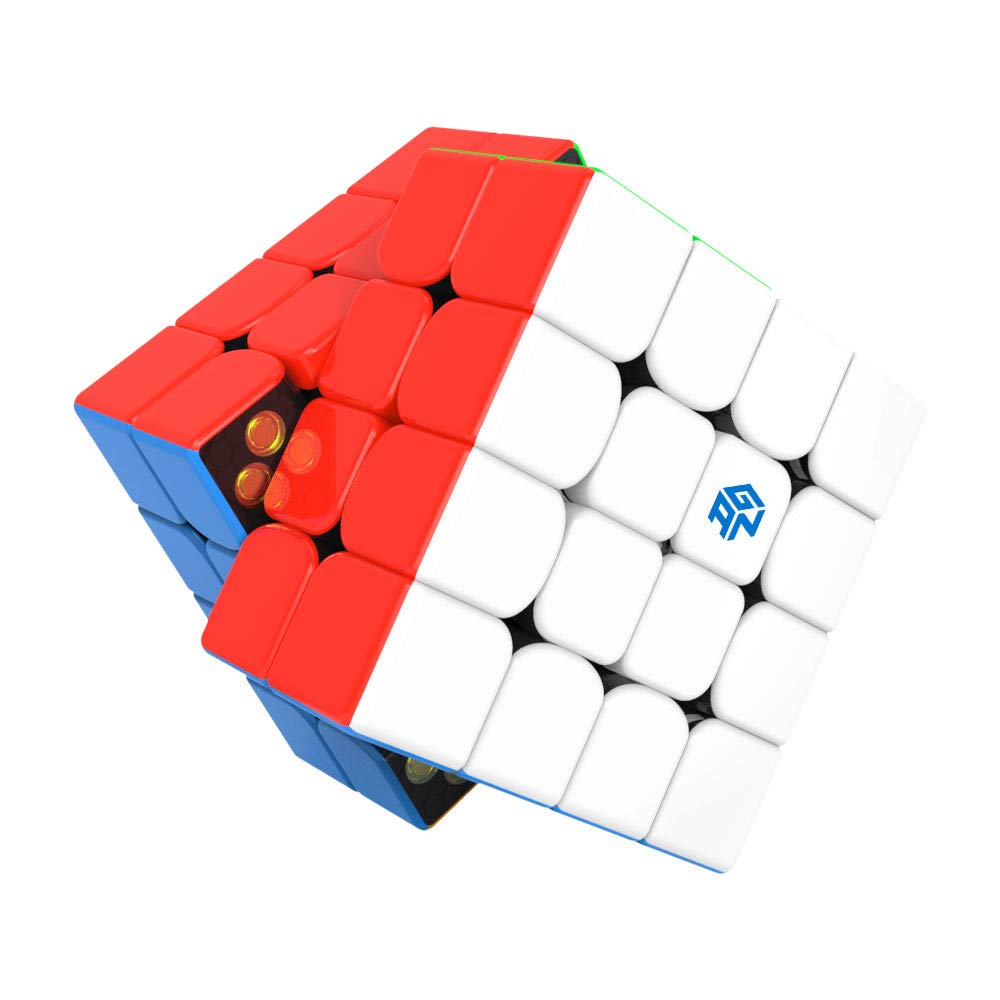 GAN460 M, Official GANCube Stickerless - GAN460 4x4 Competition Magnetic Cube, Easy to Turn, Magic Cube