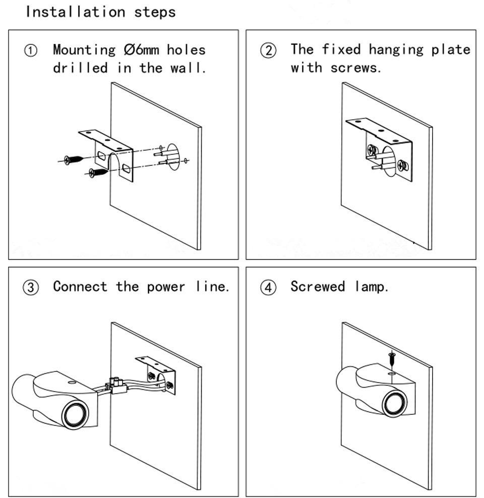 Светодиодный двухголовый домашний бар, потолок, стена, дверь, украшение 85-265 В, подвесной алюминиевый внутренний настенный светильник