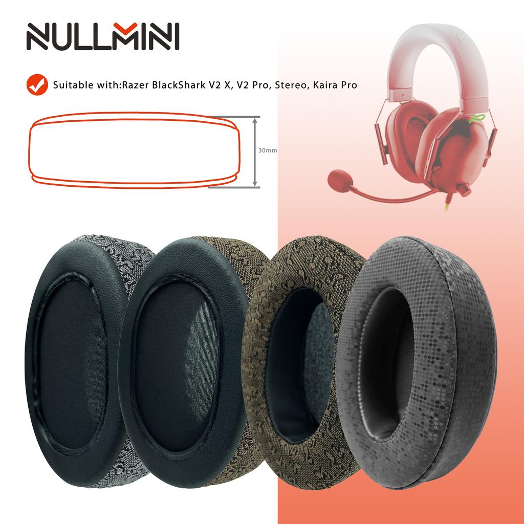 Сменные амбушюры NullMini для наушников Razer BlackShark V2 X, V2 Pro, Stereo, Kaira Pro, амбушюры для наушников, гарнитура
