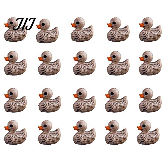 Creative Resin Sculpture Mini Skeleton Duck Figurines, Halloween Tiny Figures, Spooky Dark Decor Accessories Miniature Bone Statue for Graveyard