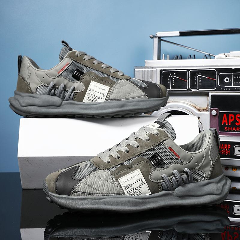 Модные мужские повседневные кроссовки для бега, мужские осенние новые спортивные кроссовки, классические повседневные кроссовки с толстой подошвой из сетчатого материала, мужские кроссовки