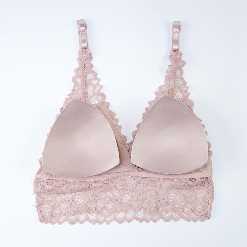 Цветочный бюстгальтер кроп-топ с сетчатой подкладкой бюстье нижнее белье кружевной бюстгальтер бралетт бесшовные без косточек