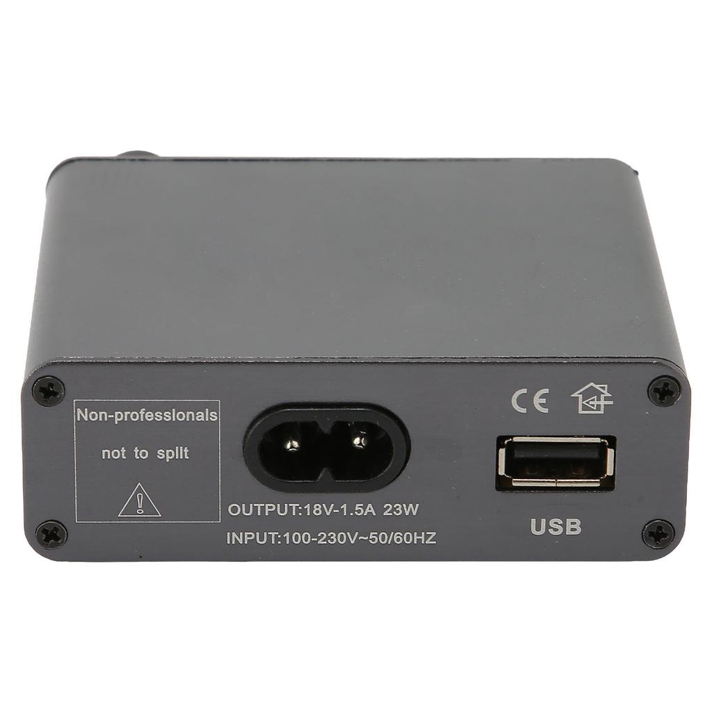 Блок питания для тату Серебристо-серый USB Алюминиевый сплав Светодиодный цифровой дисплей Регулятор мощности для тату Трансформатор