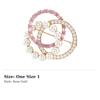 Swarovski Connexus Brooches Unisex Rose Gold 5741330
