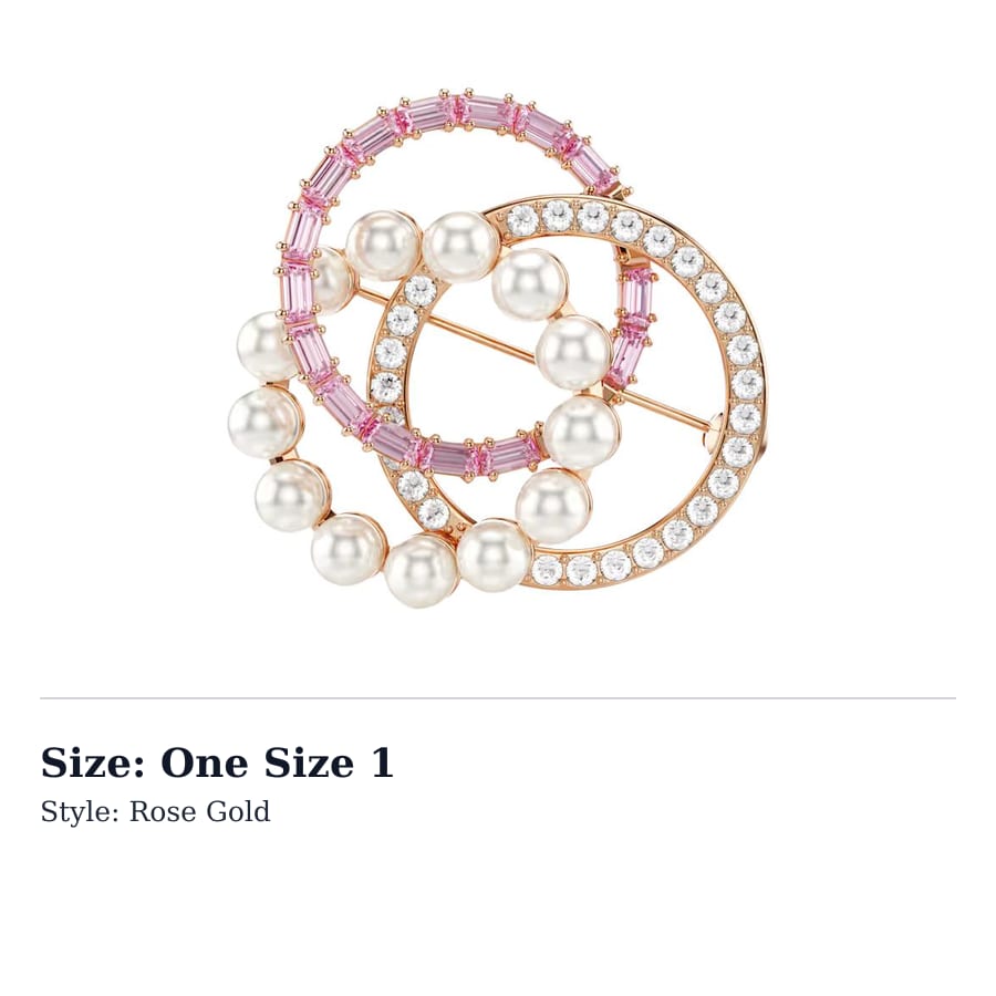 Swarovski Connexus Brooches Unisex Rose Gold 5741330