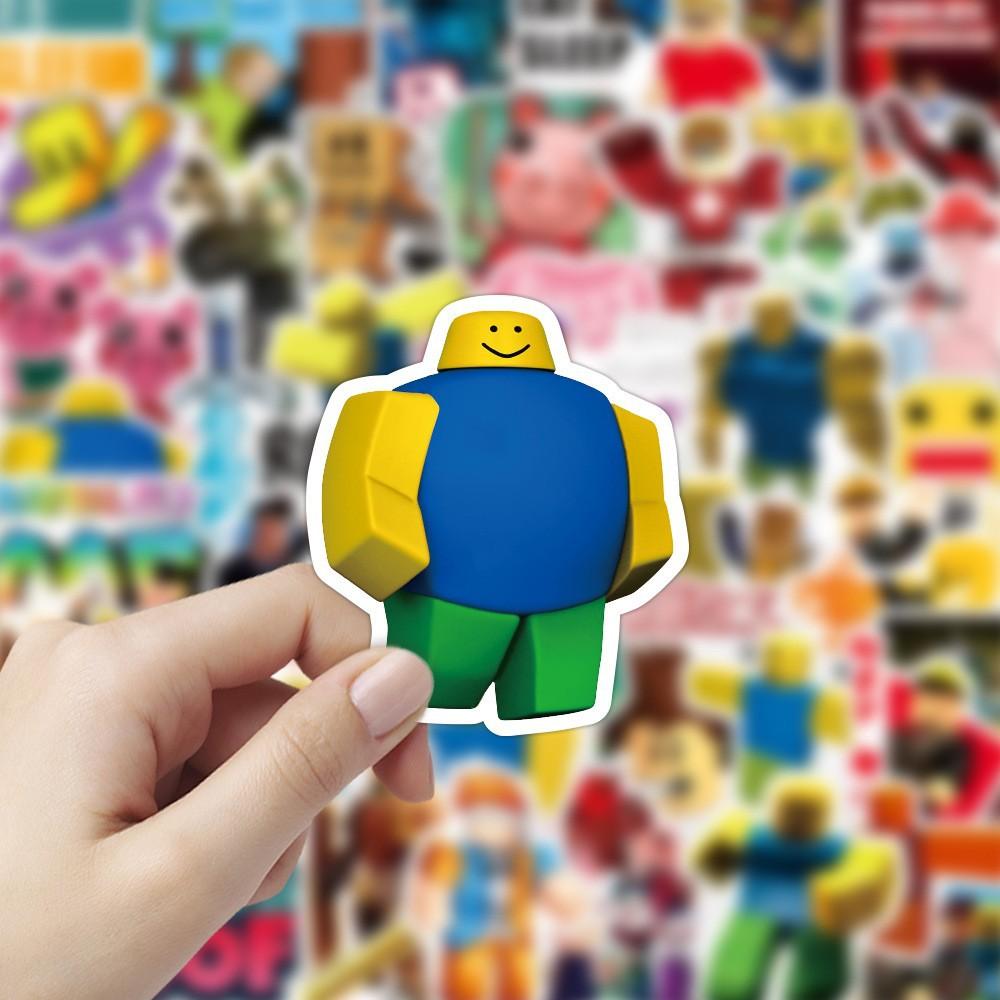 Новые популярные наклейки Roblox 50 шт. Водонепроницаемые Креативные Классические Мультяшные Наклейки Для Багажа Ноутбука Скейтборда Холодильника Фанатов Детских Игр