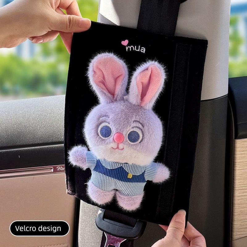 Zootopia Car Seatbelt Shoulder Pads Anti-Wear Anti-Strangle New Car Interior Accessories for Women