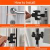 B-Est Portable Door Lock Heavy-Duty Home Security Door Lock Travel Lockdown Locks For Additional Safety And Privacy 2 Pack