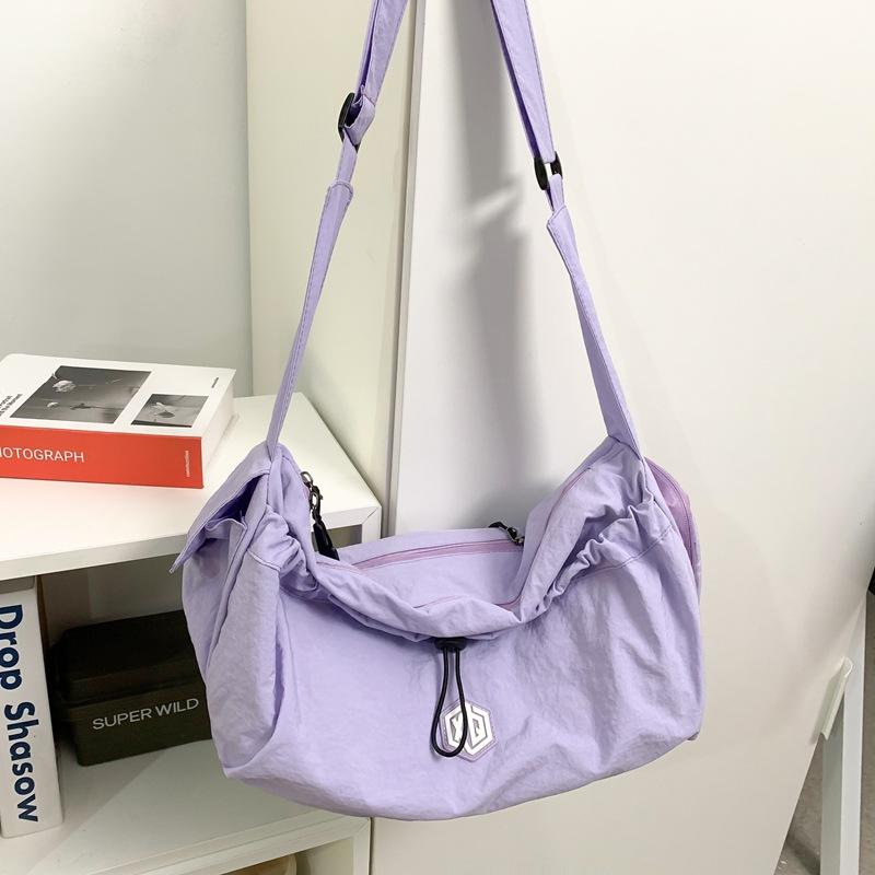 Japanese Simple Messenger Bag Women'S Autumn And Winter Leisure Large-Capacity Dumpling Bag Class Bag Commuter Shoulder Bag