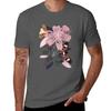 Lily Flowers And Butterflies Tshirt Regular Fit Plain Tee Shirt