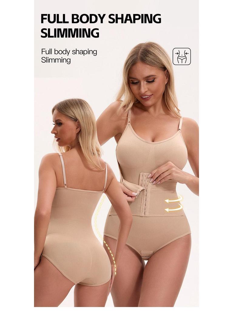 Боди с бретелями для коррекции фигуры с подкладками для груди - Поддержка груди, Контроль живота, Подтяжка бедер, Двубортное, Треугольная ластовица с открытым промежностью.