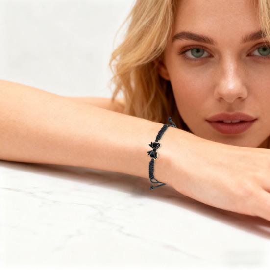 Браслет-бант плетеный, регулируемый, на шнурке, ручной работы, браслет для чирлидера, для команды чирлидинга, подарок друзьям