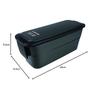 Asvel Lantus FC-T800 Lunch Box, 800ml, Black, Slim Design, Easy to Fit in a Bag, A3527
