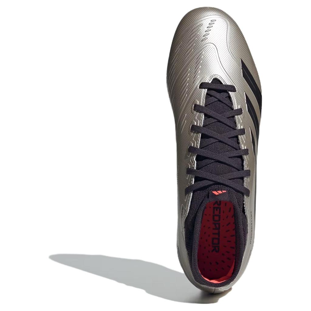 Adidas Predator 24 League Sock FG Vivid Horizon Pack Unisex Sneakers Grey Platinum-Metallic Aurora-Black IF6340