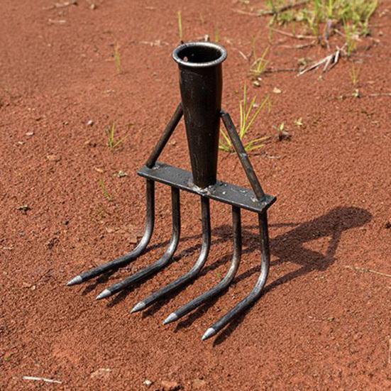 Steel Weeding Rake Detachable Gardening Hand Weeder Heavy-Duty Weeding Rake for Soil Loosening Raking Vegetable Field