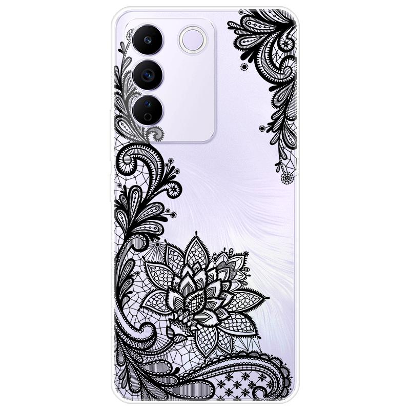 For Vivo V27e V 27e Case Soft Silicone Back Cover Cartoon Phone Case Diversification