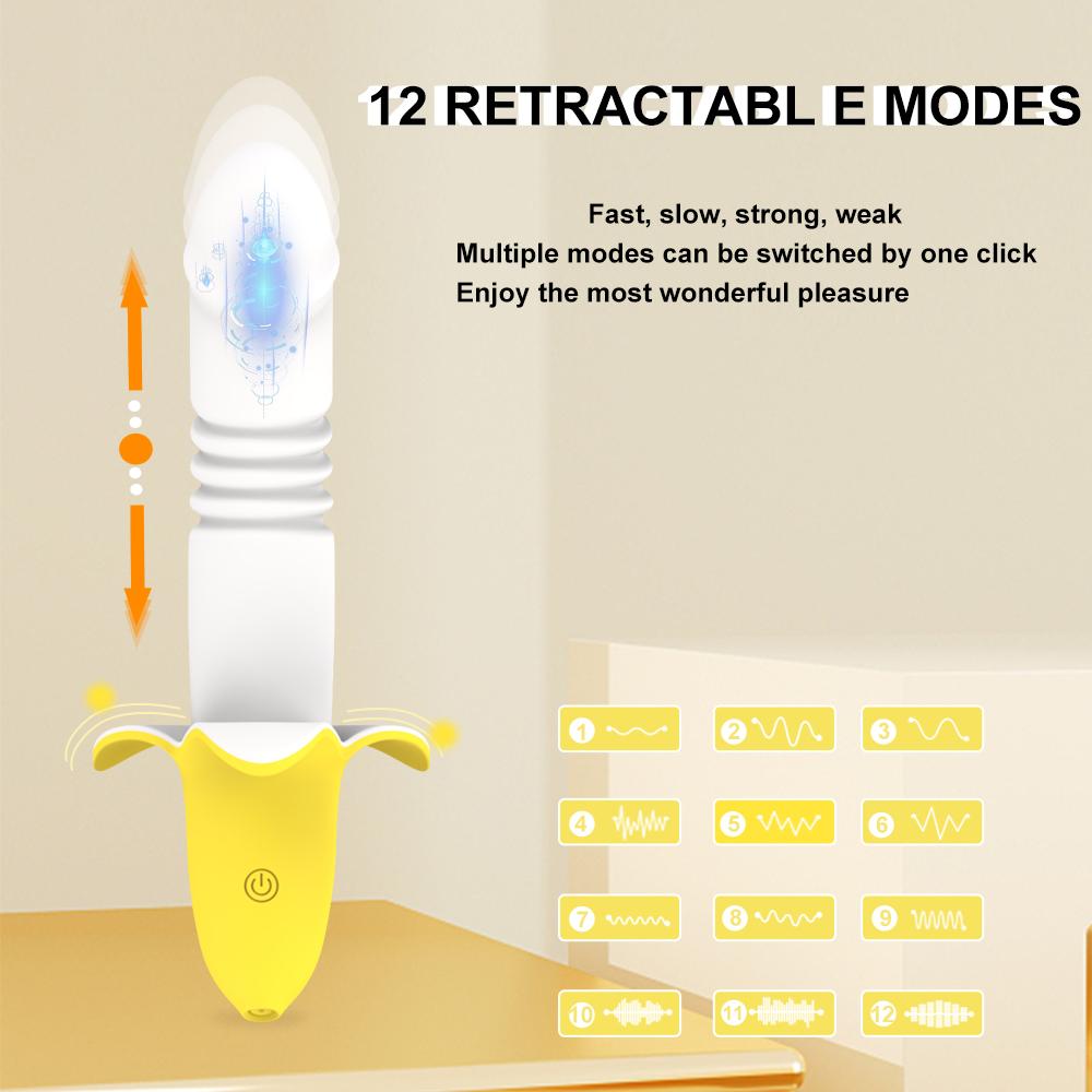 Телескопический фаллоимитатор-вибратор, стимулирующий клитор точки G, вибраторы для женщин, 10 скоростей, мощные секс-игрушки для женщин и взрослых