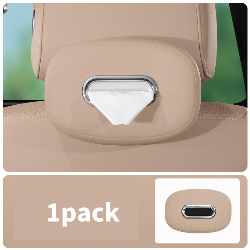 Car mounted silicone tissue box hanging drawer box, car interior nter console mirror armrest box, seat tissue storage box