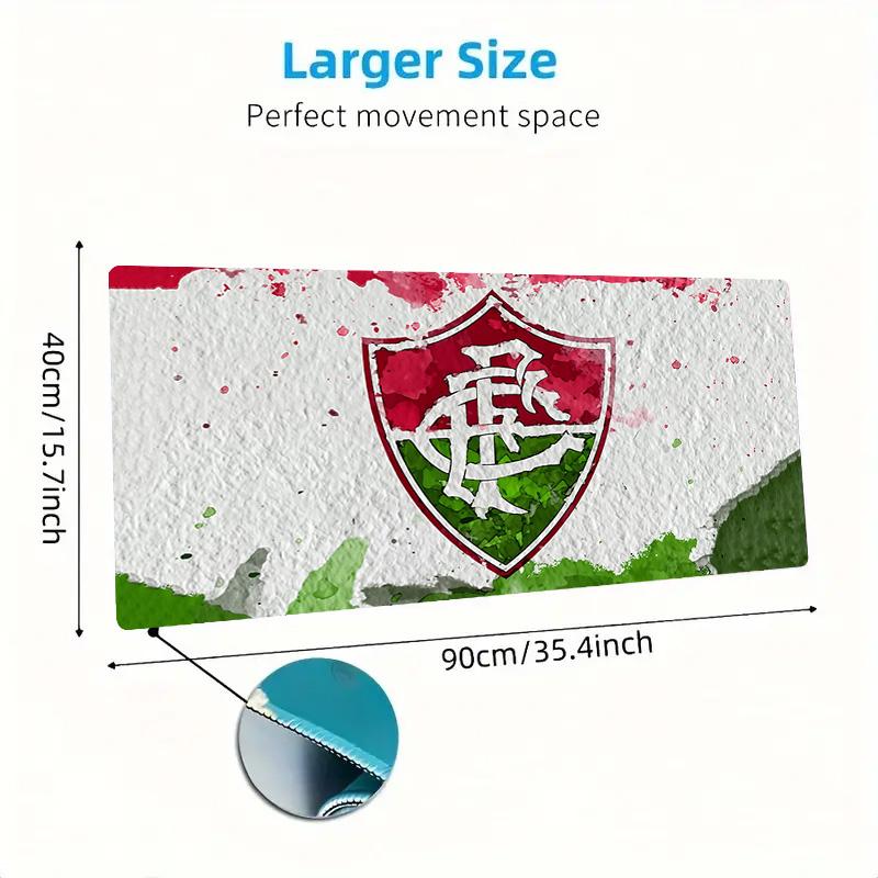 Fluminense FC Print Cushion Non-slip Laptop Tablet Big Mousepad XXL Mat Mini PC Playmat With Lock edge