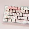 Cute KeyCaps MOA Pink Purple Yellow MAO Profile Cat Ear Shape Custom PBT Keycap for 60% 65% 75% TKL 96% Mechanical Keyboard