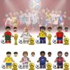 Soccer Star Series Team Building Blocks Set Small Plastic Pieces